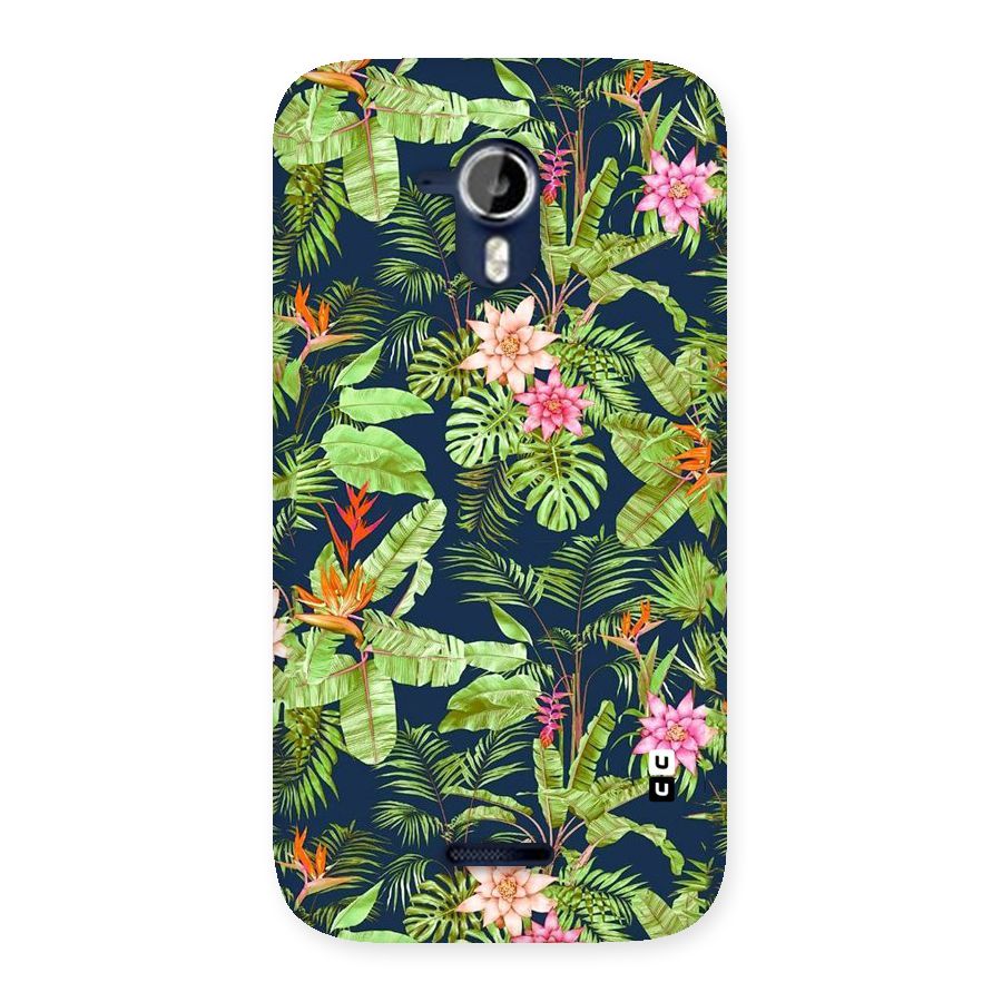 Tiny Flower Leaves Back Case for Micromax Canvas Magnus A117