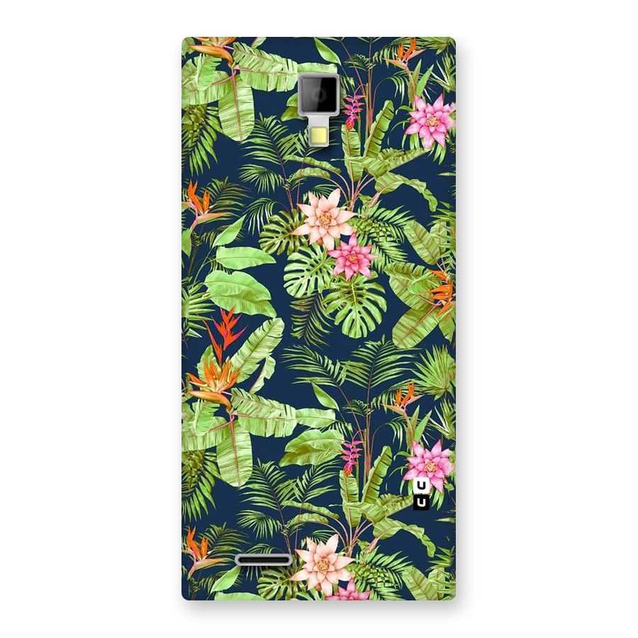 Tiny Flower Leaves Back Case for Micromax Canvas Xpress A99