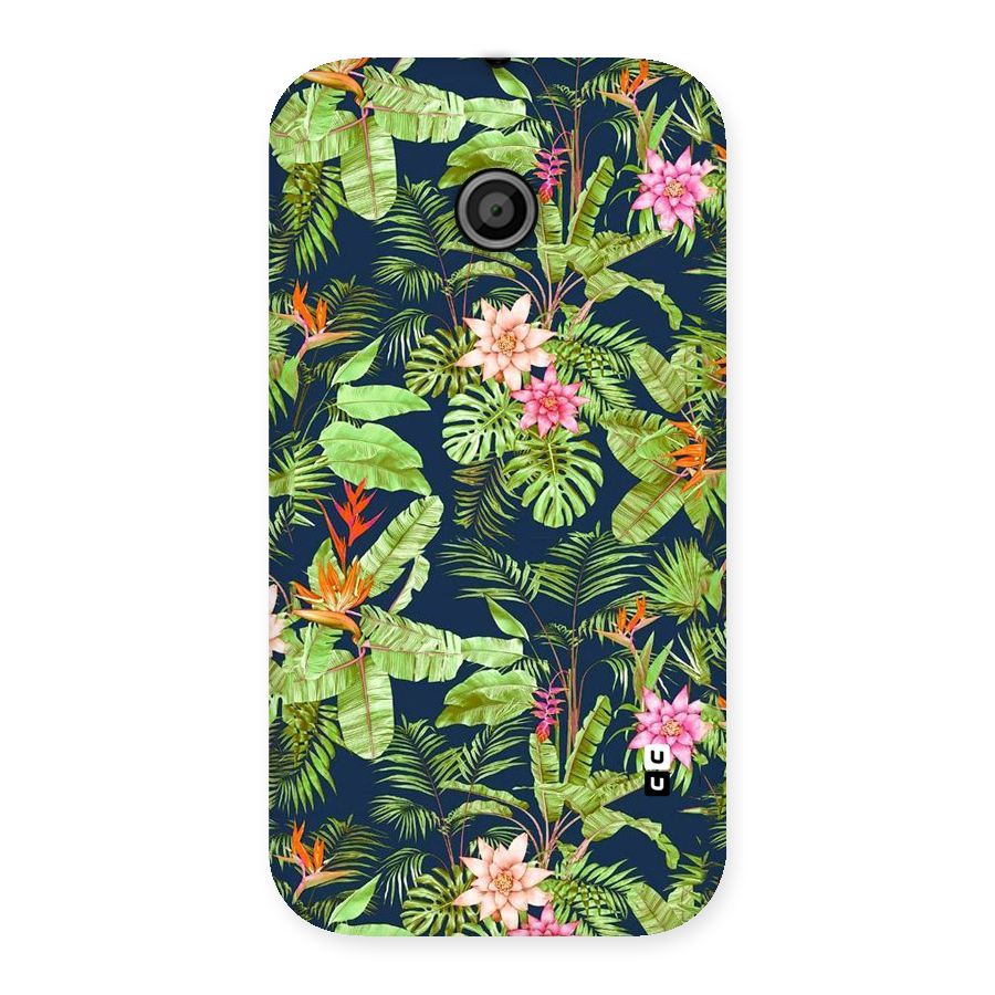 Tiny Flower Leaves Back Case for Moto E