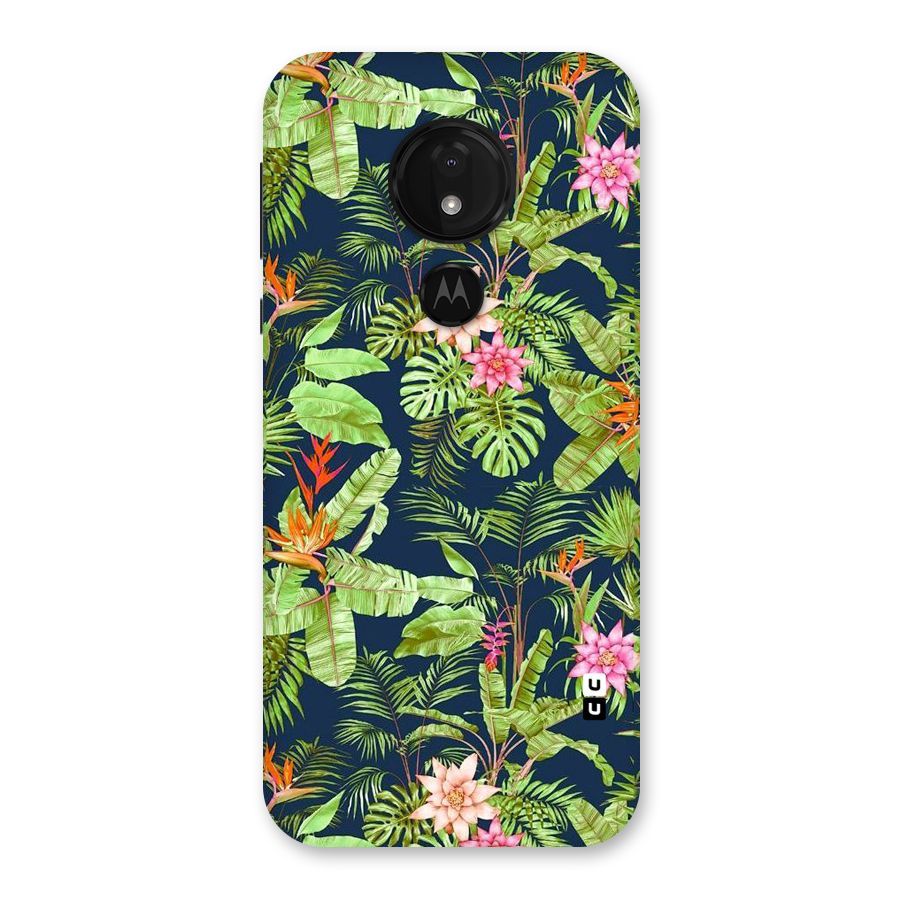 Tiny Flower Leaves Back Case for Moto G7 Power