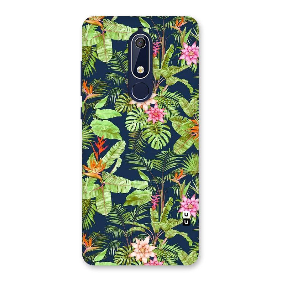 Tiny Flower Leaves Back Case for Nokia 5.1