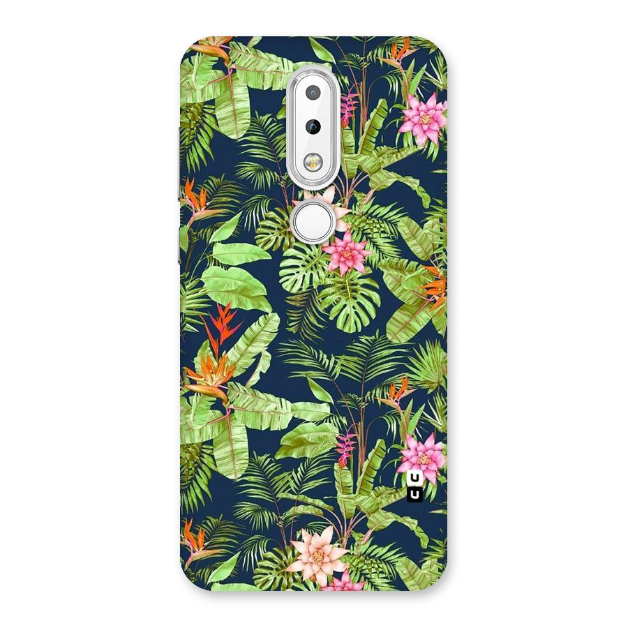 Tiny Flower Leaves Back Case for Nokia 6.1 Plus