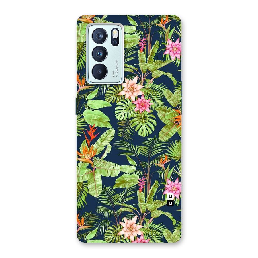Tiny Flower Leaves Back Case for Oppo Reno6 Pro 5G