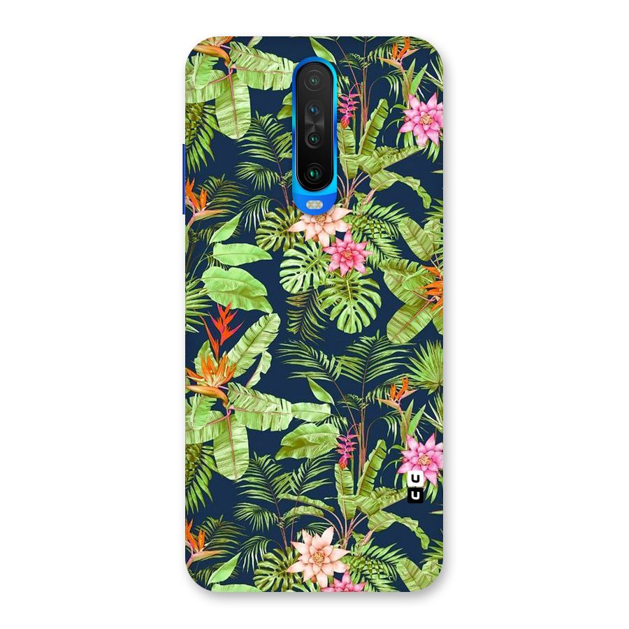 Tiny Flower Leaves Back Case for Poco X2