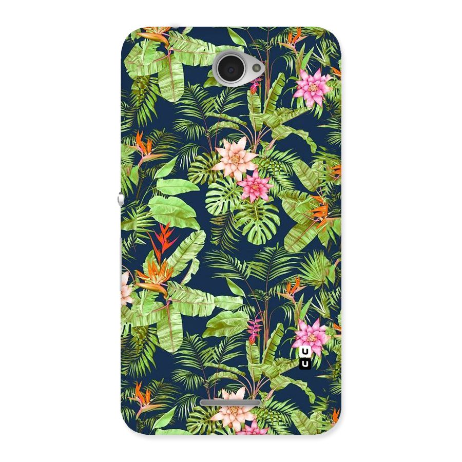 Tiny Flower Leaves Back Case for Sony Xperia E4
