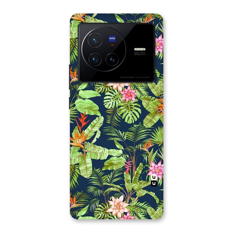 Tiny Flower Leaves Back Case for Vivo X80