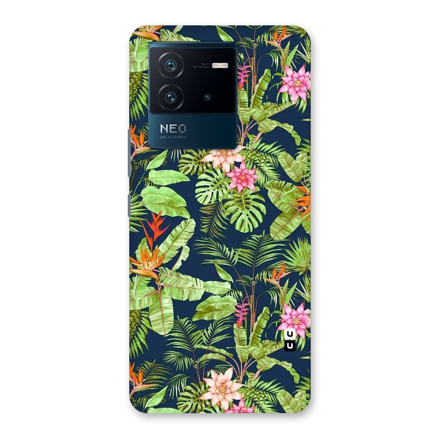 Tiny Flower Leaves Back Case for Vivo iQOO Neo 6 5G
