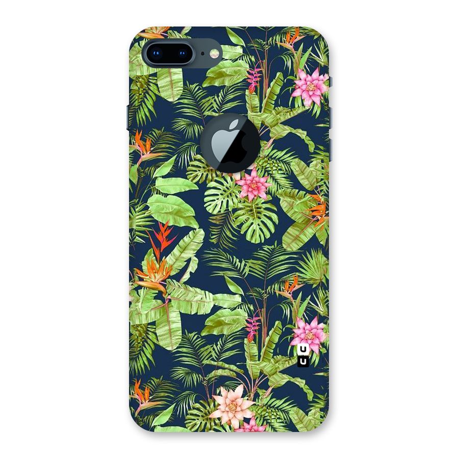 Tiny Flower Leaves Back Case for iPhone 7 Plus Logo Cut