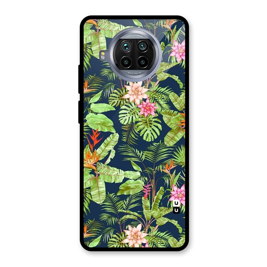 Tiny Flower Leaves Glass Back Case for Mi 10i