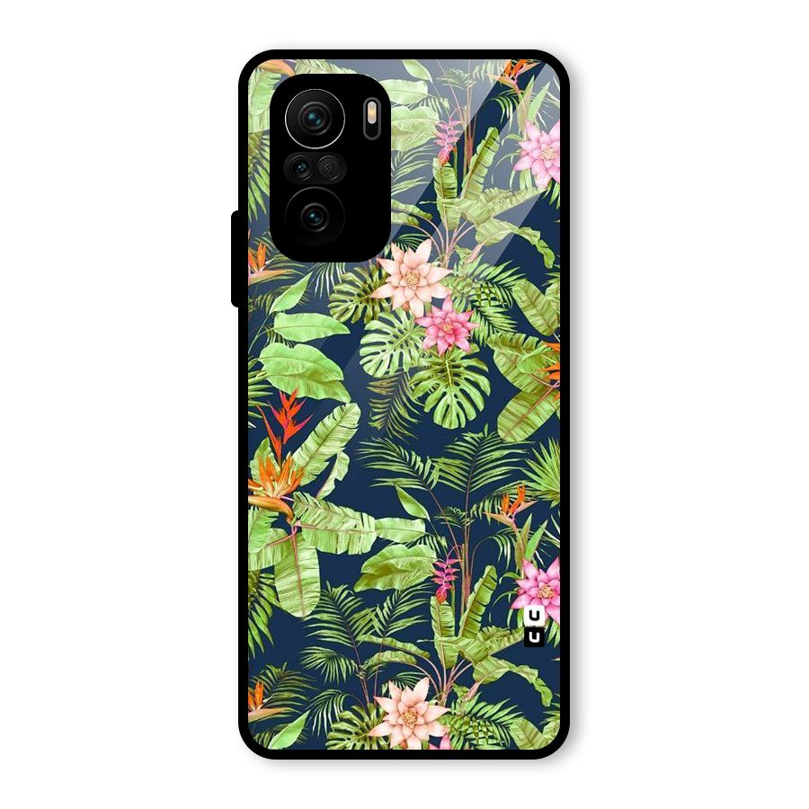 Tiny Flower Leaves Glass Back Case for Mi 11X Pro