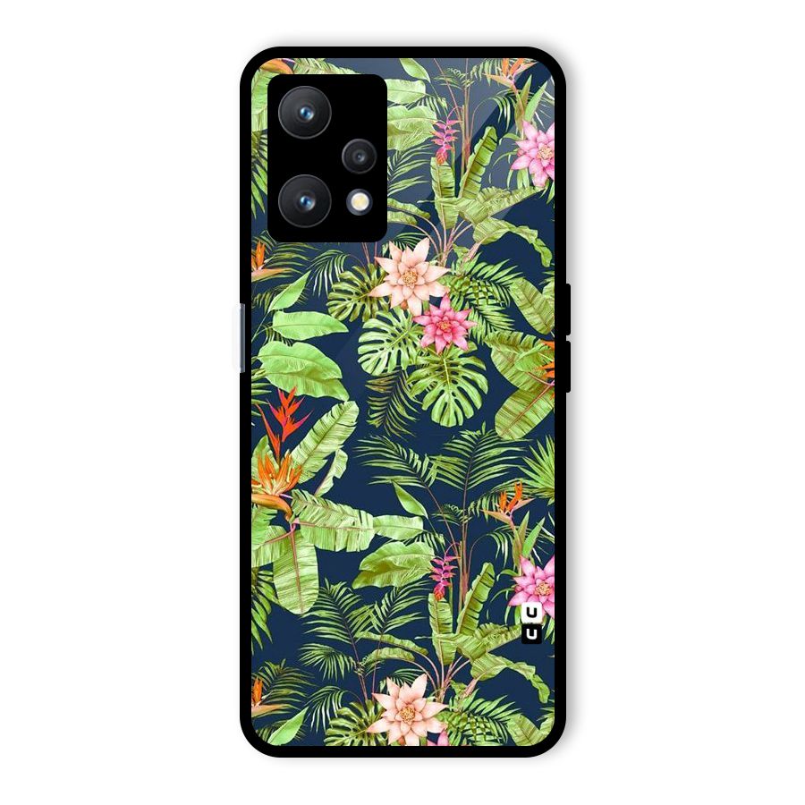Tiny Flower Leaves Glass Back Case for Realme 9 Pro 5G