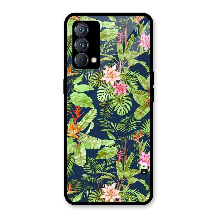 Tiny Flower Leaves Glass Back Case for Realme GT Master Edition