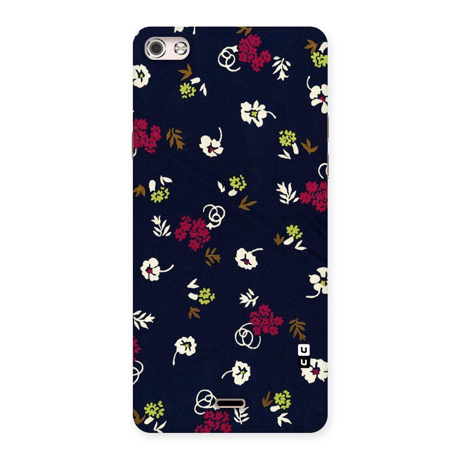 Tiny Flowers Back Case for Micromax Canvas Silver 5