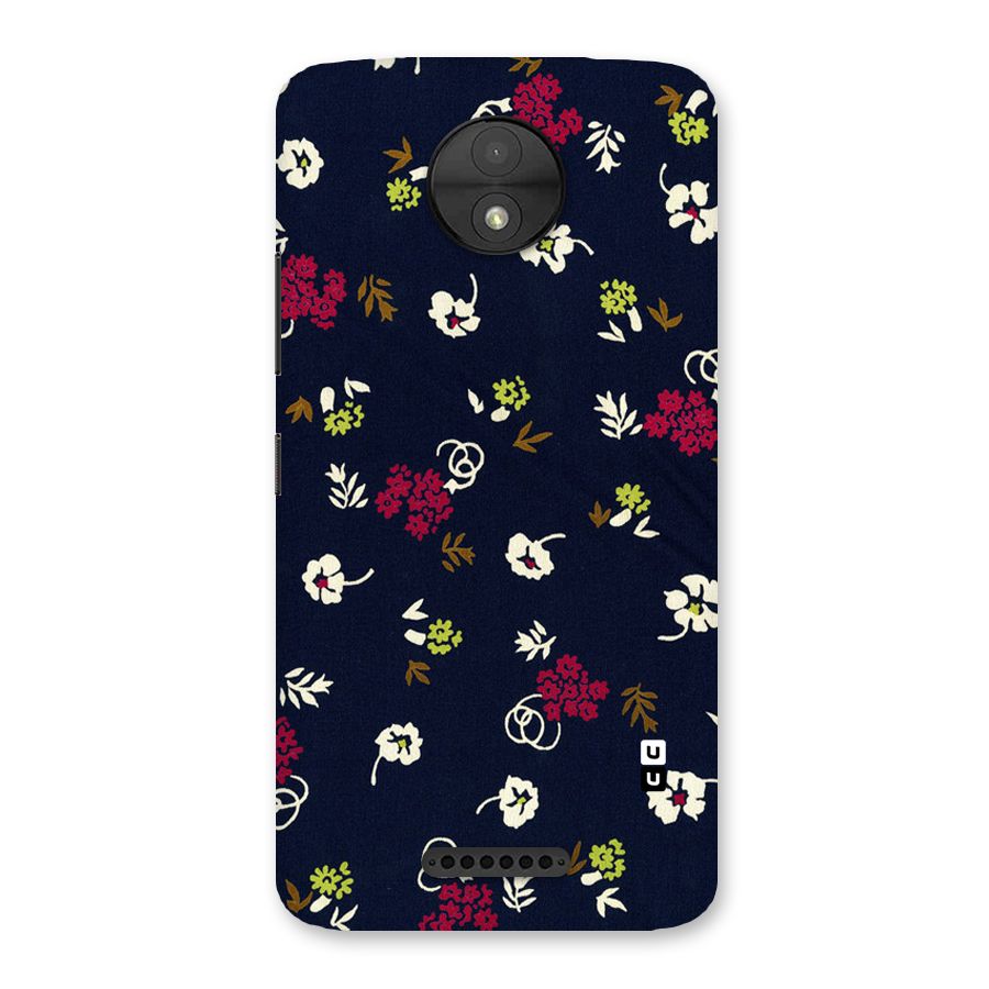 Tiny Flowers Back Case for Moto C