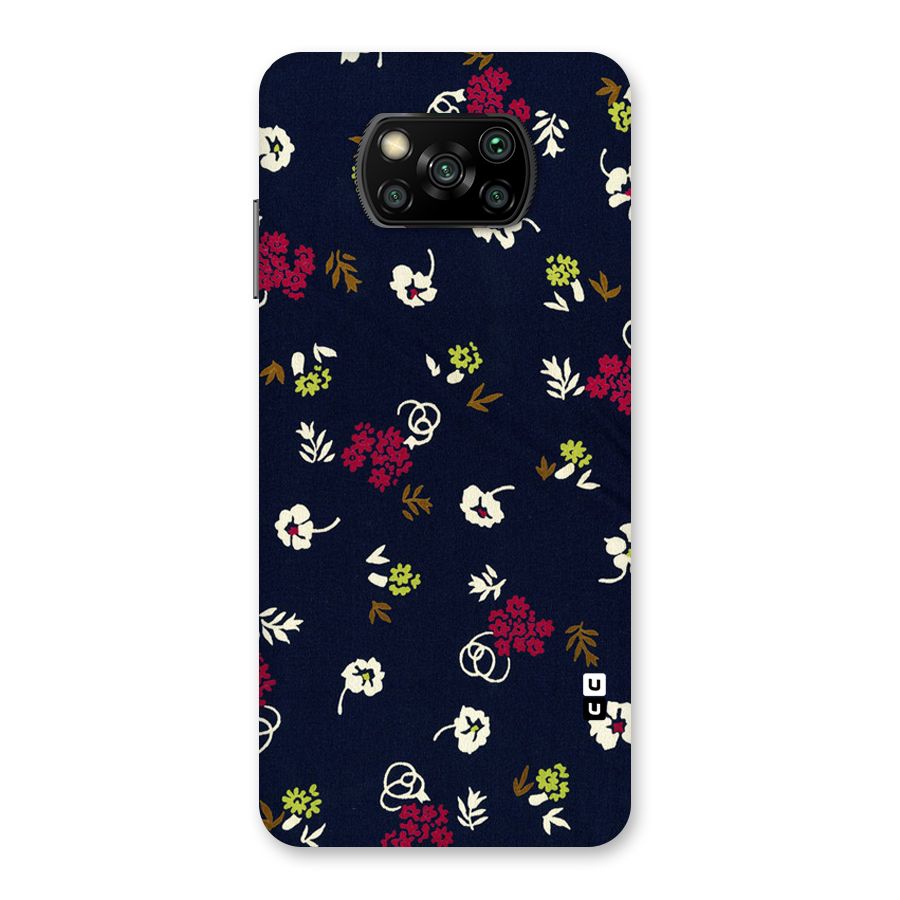 Tiny Flowers Back Case for Poco X3
