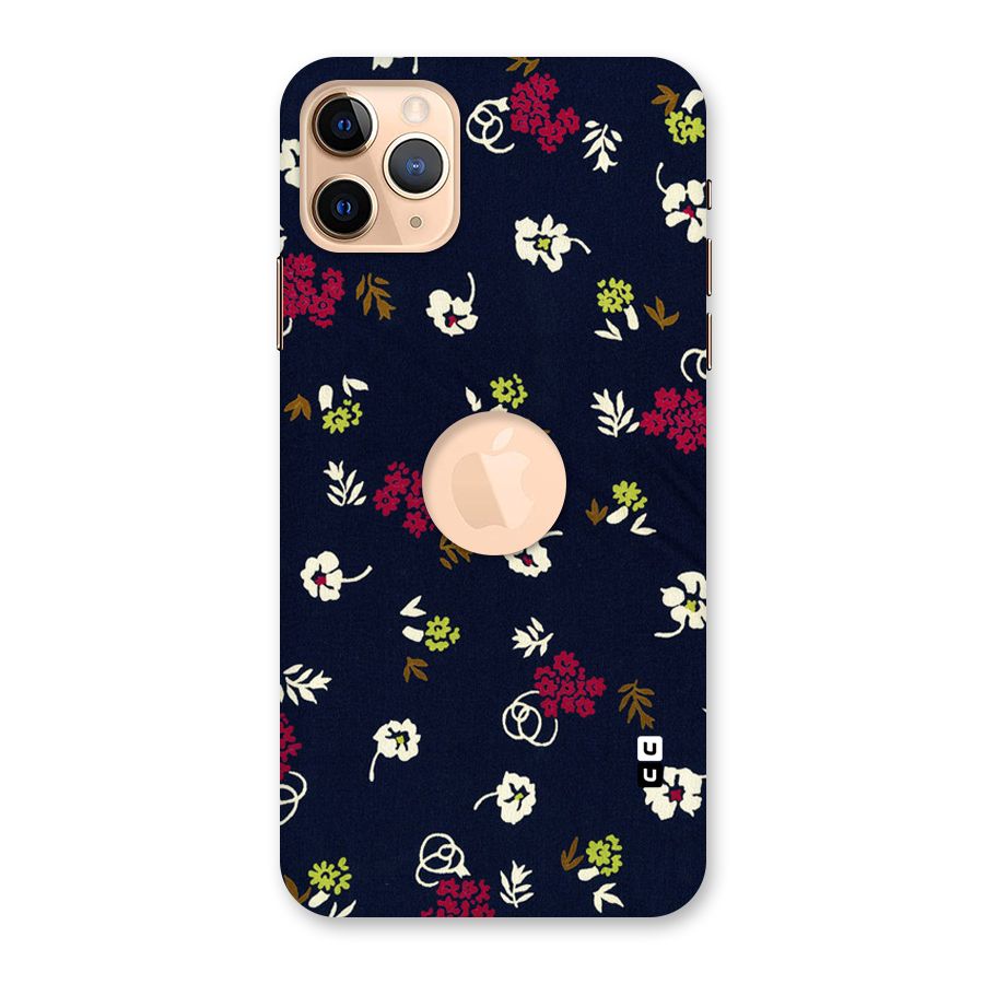 Tiny Flowers Back Case for iPhone 11 Pro Max Logo Cut