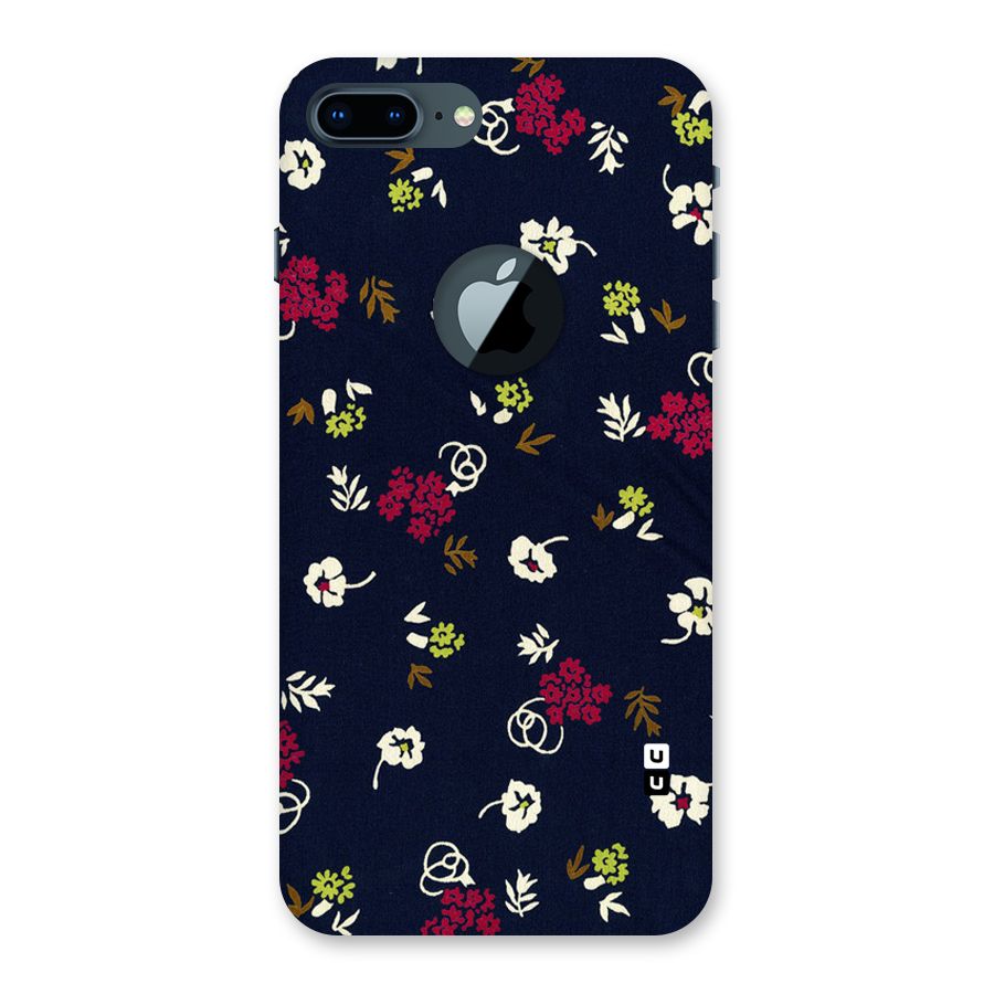 Tiny Flowers Back Case for iPhone 7 Plus Logo Cut