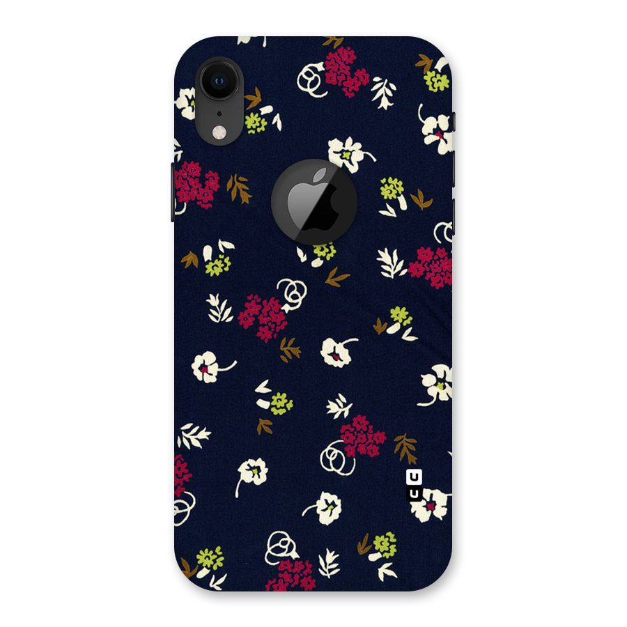 Tiny Flowers Back Case for iPhone XR Logo Cut