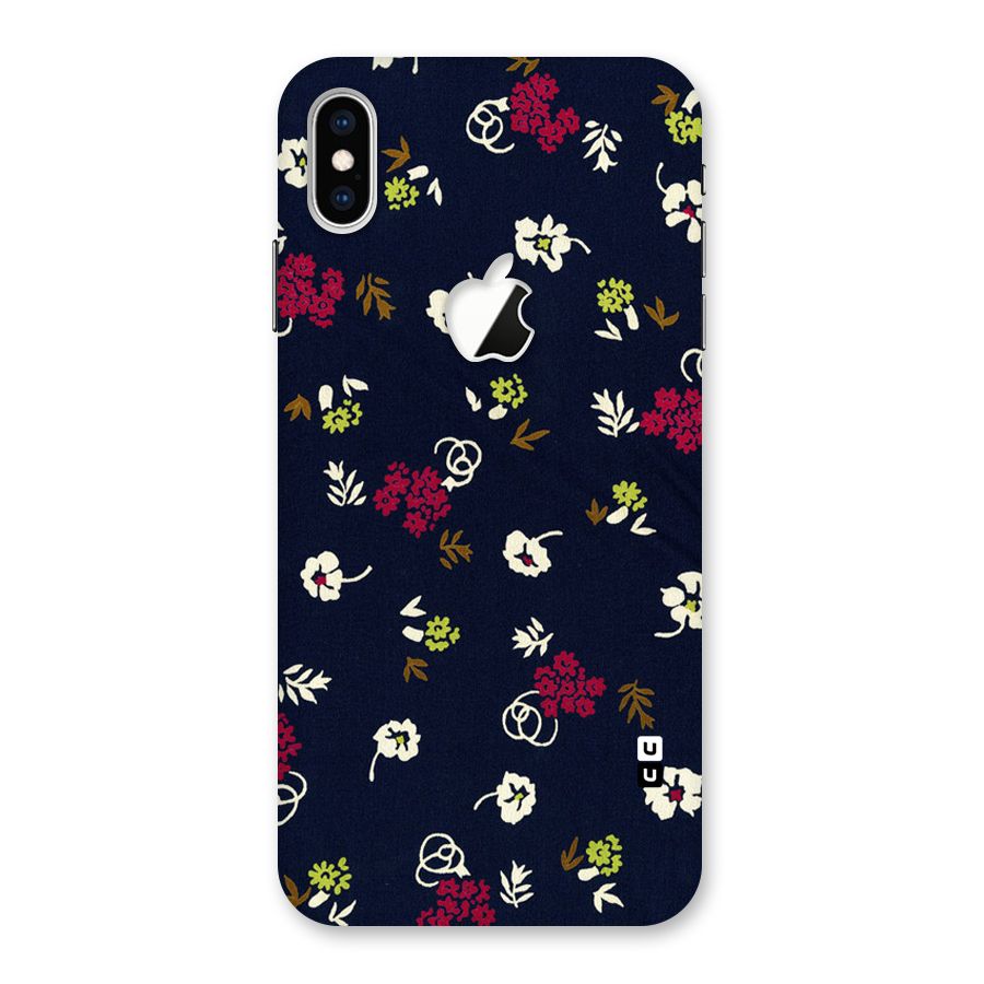 Tiny Flowers Back Case for iPhone XS Max Apple Cut