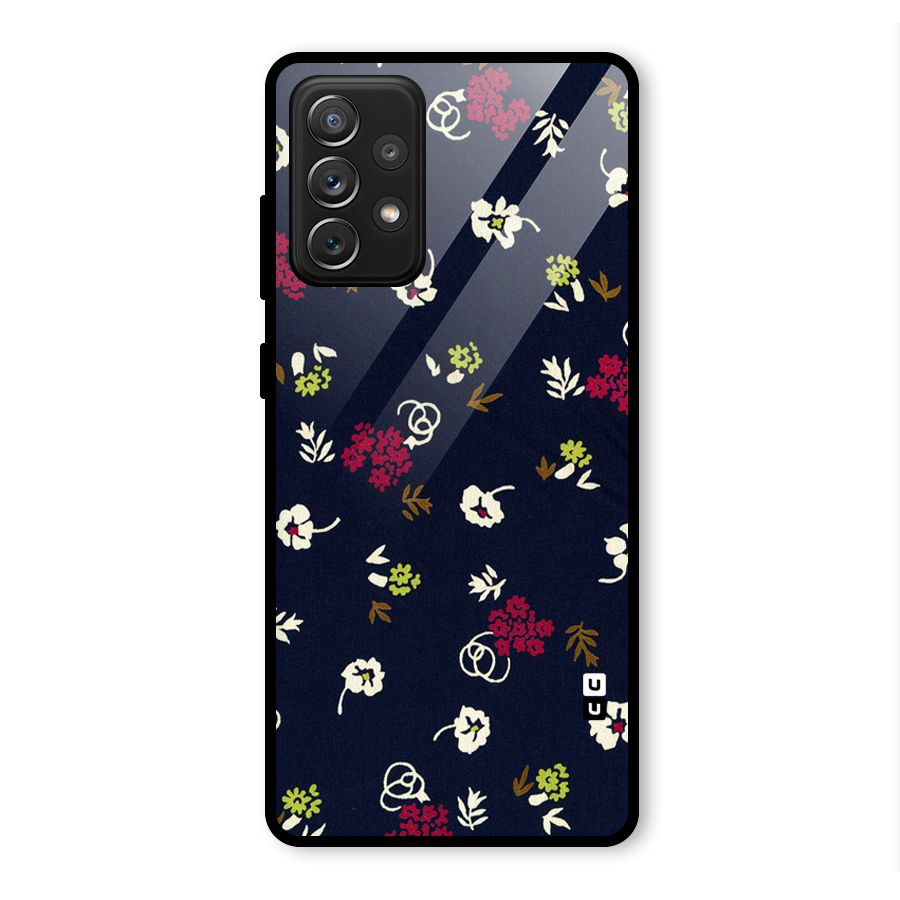 Tiny Flowers Glass Back Case for Galaxy A72