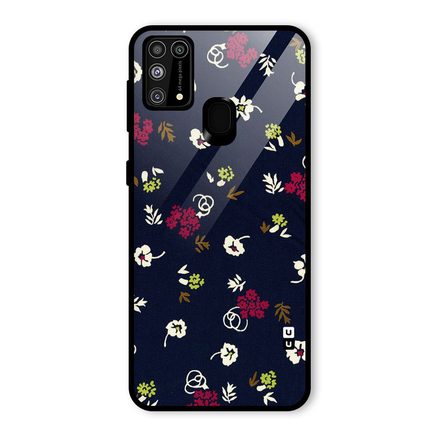 Tiny Flowers Glass Back Case for Galaxy F41