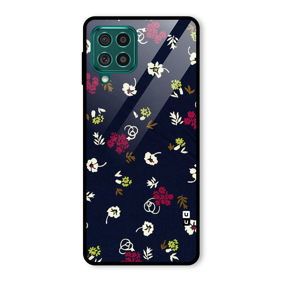 Tiny Flowers Glass Back Case for Galaxy F62