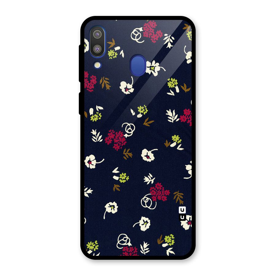 Tiny Flowers Glass Back Case for Galaxy M20