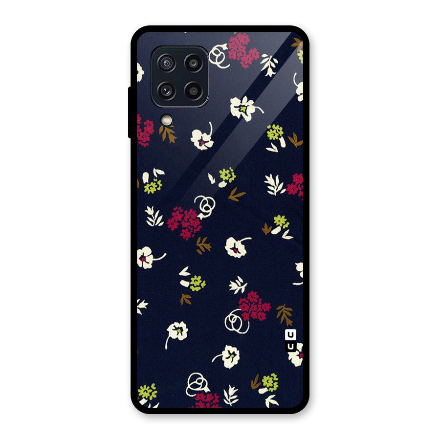 Tiny Flowers Glass Back Case for Galaxy M32
