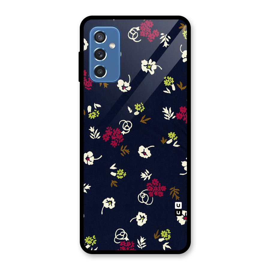 Tiny Flowers Glass Back Case for Galaxy M52 5G