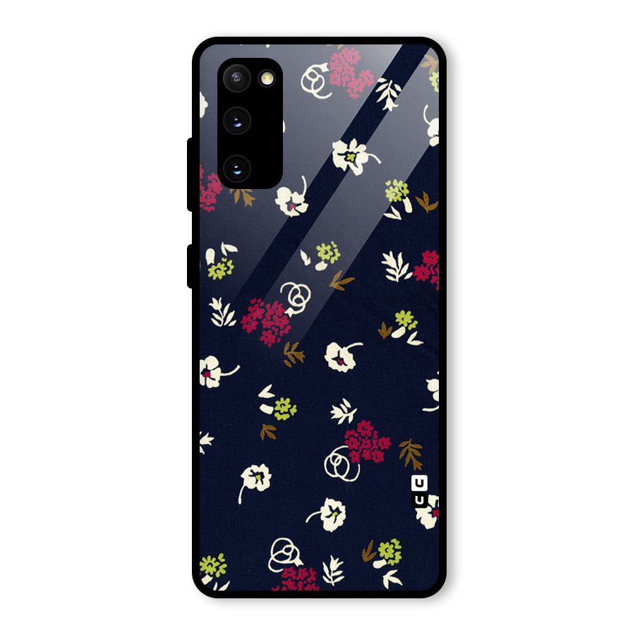 Tiny Flowers Glass Back Case for Galaxy S20 FE