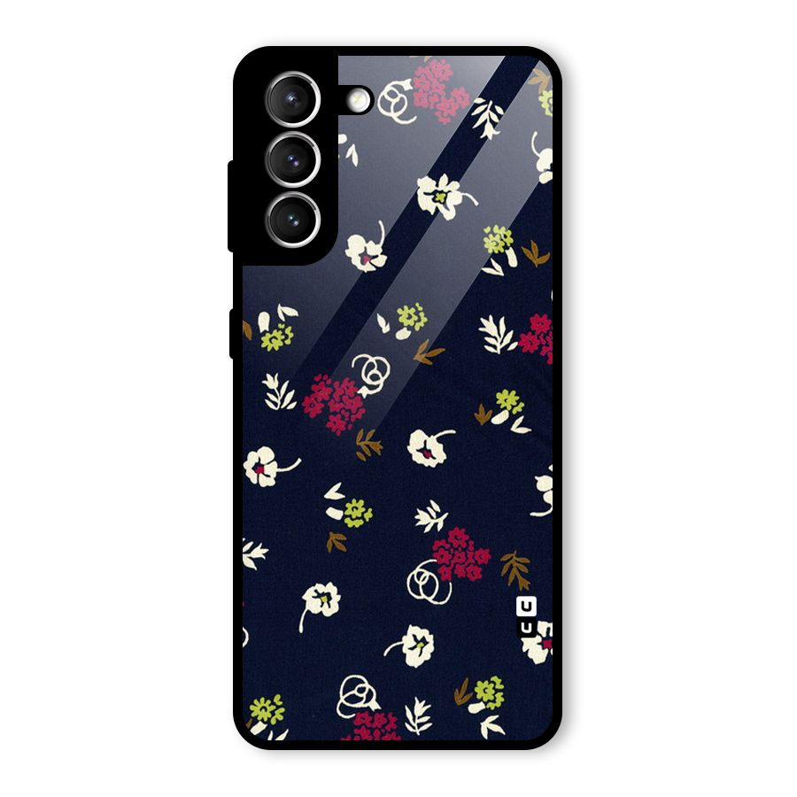 Tiny Flowers Glass Back Case for Galaxy S21 5G