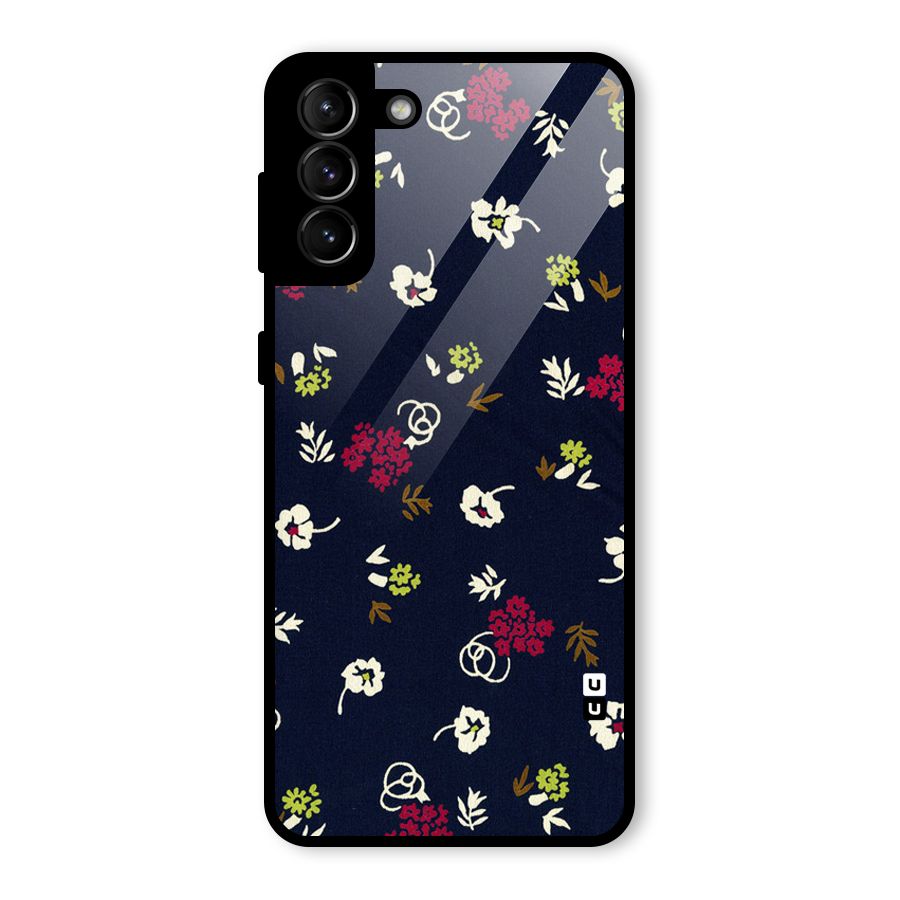 Tiny Flowers Glass Back Case for Galaxy S21 Plus