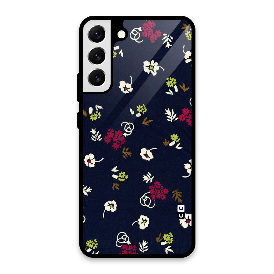 Tiny Flowers Glass Back Case for Galaxy S22 Plus 5G