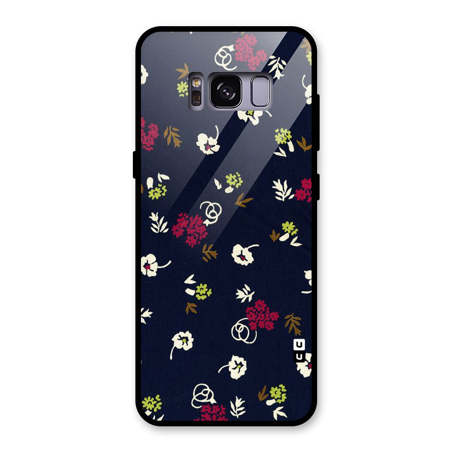 Tiny Flowers Glass Back Case for Galaxy S8