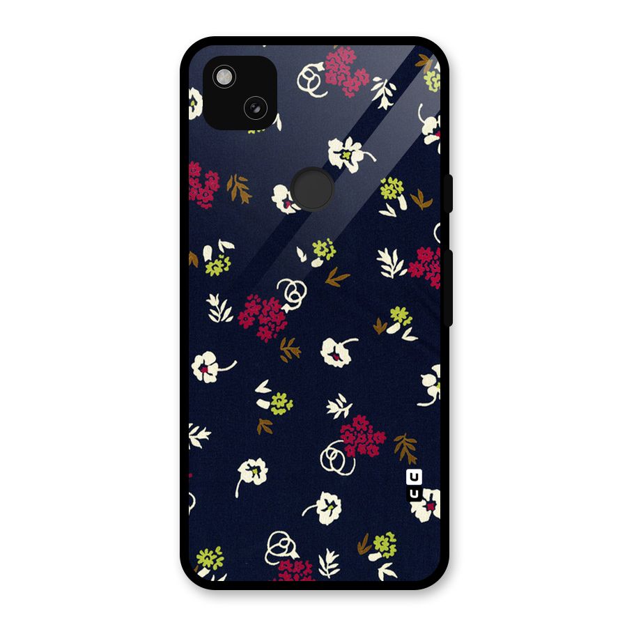 Tiny Flowers Glass Back Case for Google Pixel 4a