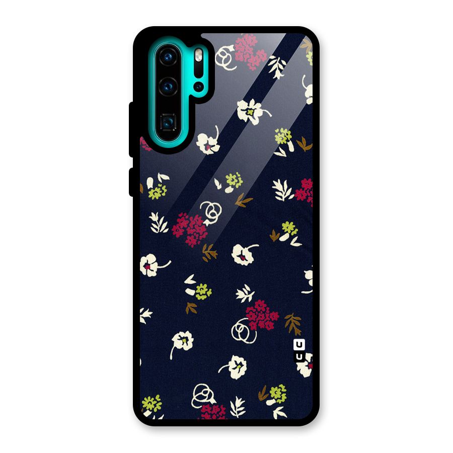 Tiny Flowers Glass Back Case for Huawei P30 Pro