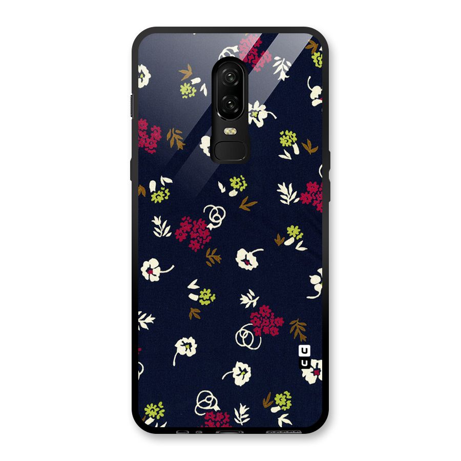 Tiny Flowers Glass Back Case for OnePlus 6
