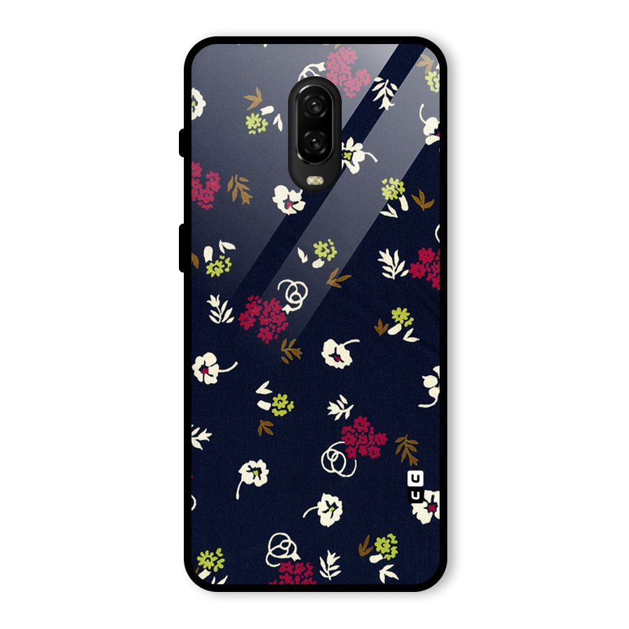 Tiny Flowers Glass Back Case for OnePlus 6T