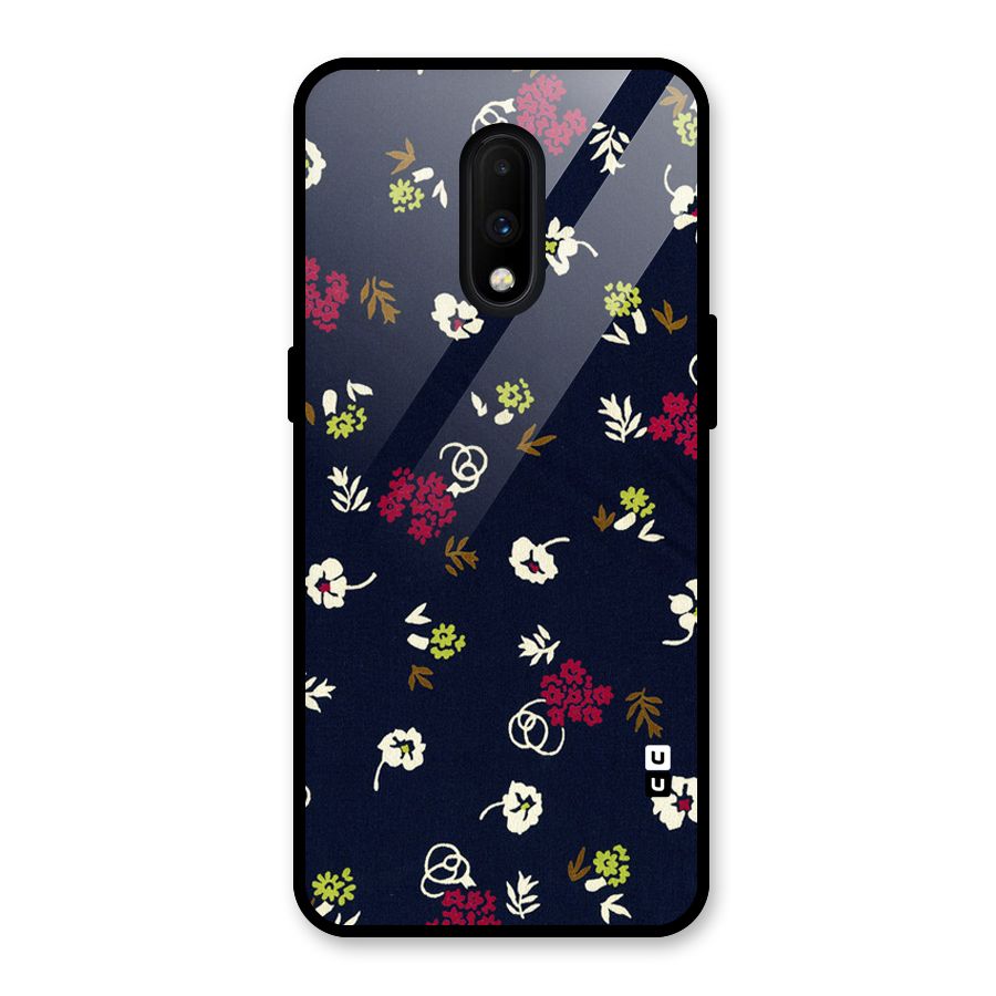Tiny Flowers Glass Back Case for OnePlus 7