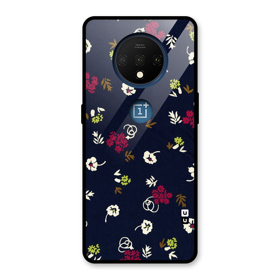 Tiny Flowers Glass Back Case for OnePlus 7T