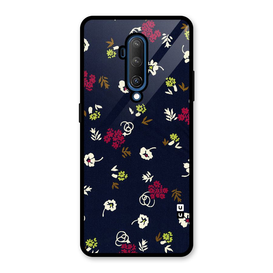 Tiny Flowers Glass Back Case for OnePlus 7T Pro