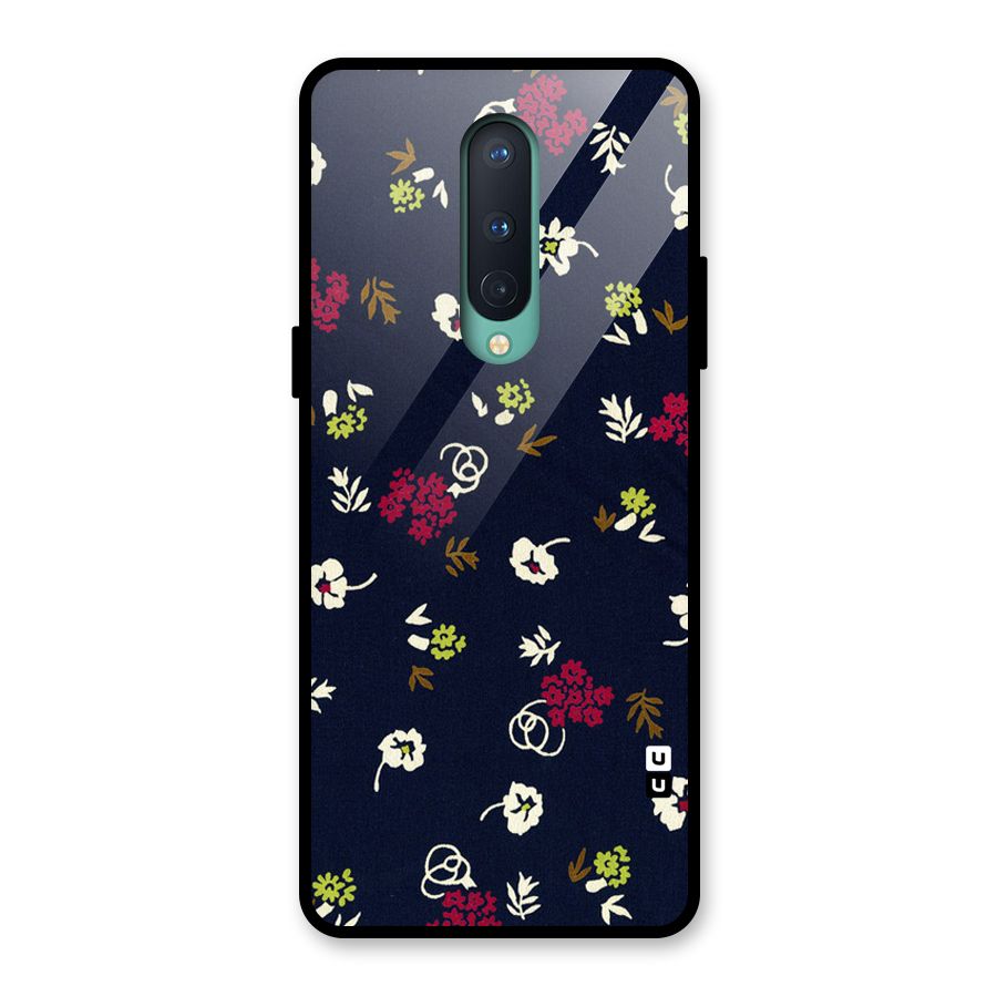 Tiny Flowers Glass Back Case for OnePlus 8