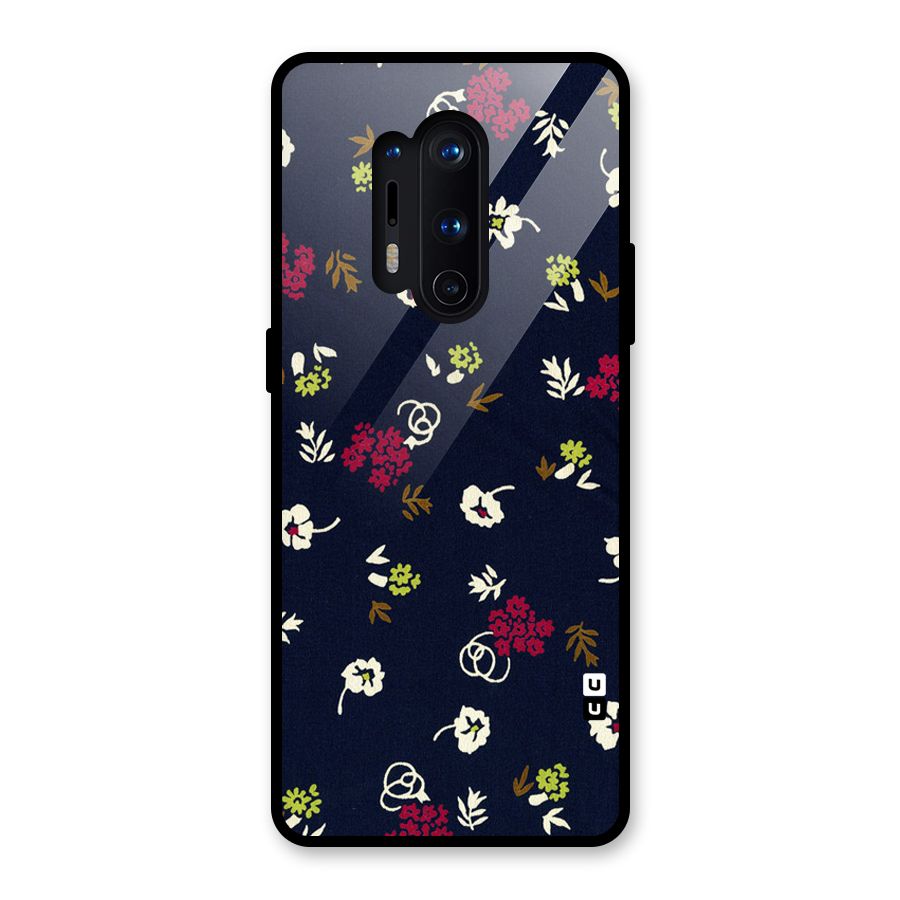 Tiny Flowers Glass Back Case for OnePlus 8 Pro