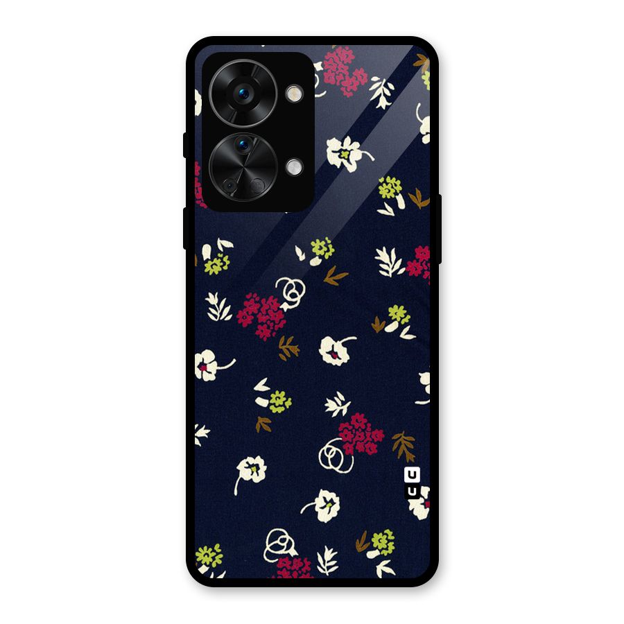 Tiny Flowers Glass Back Case for OnePlus Nord 2T