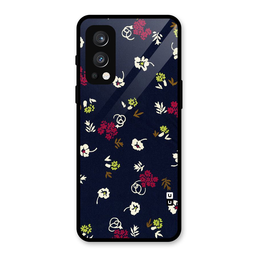 Tiny Flowers Glass Back Case for OnePlus Nord 2 5G
