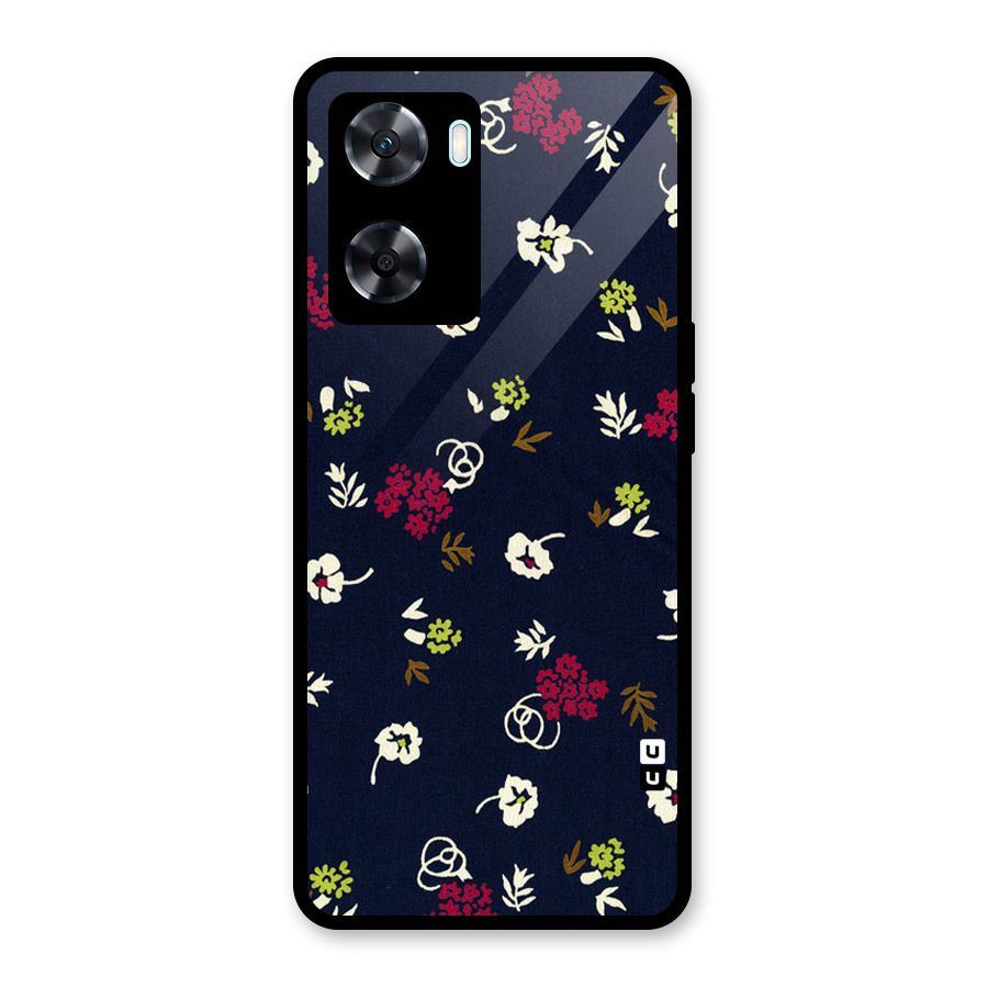 Tiny Flowers Glass Back Case for Oppo A77