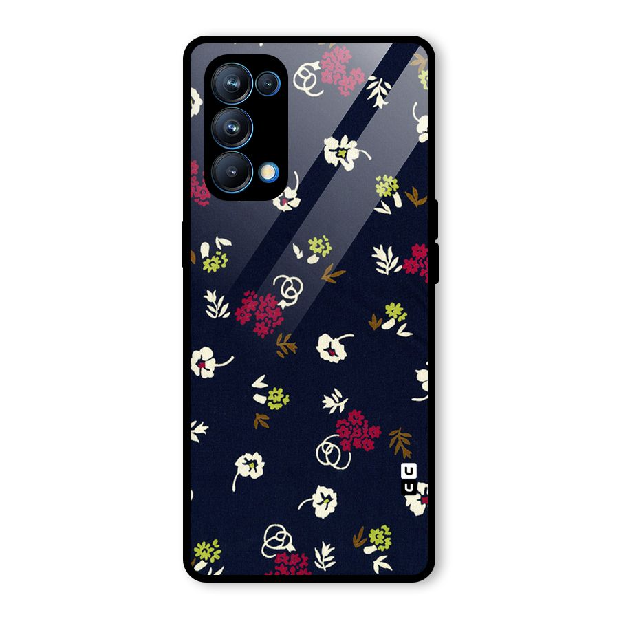 Tiny Flowers Glass Back Case for Oppo Reno5 Pro 5G