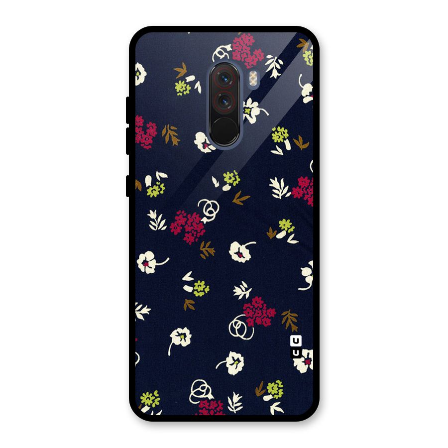 Tiny Flowers Glass Back Case for Poco F1