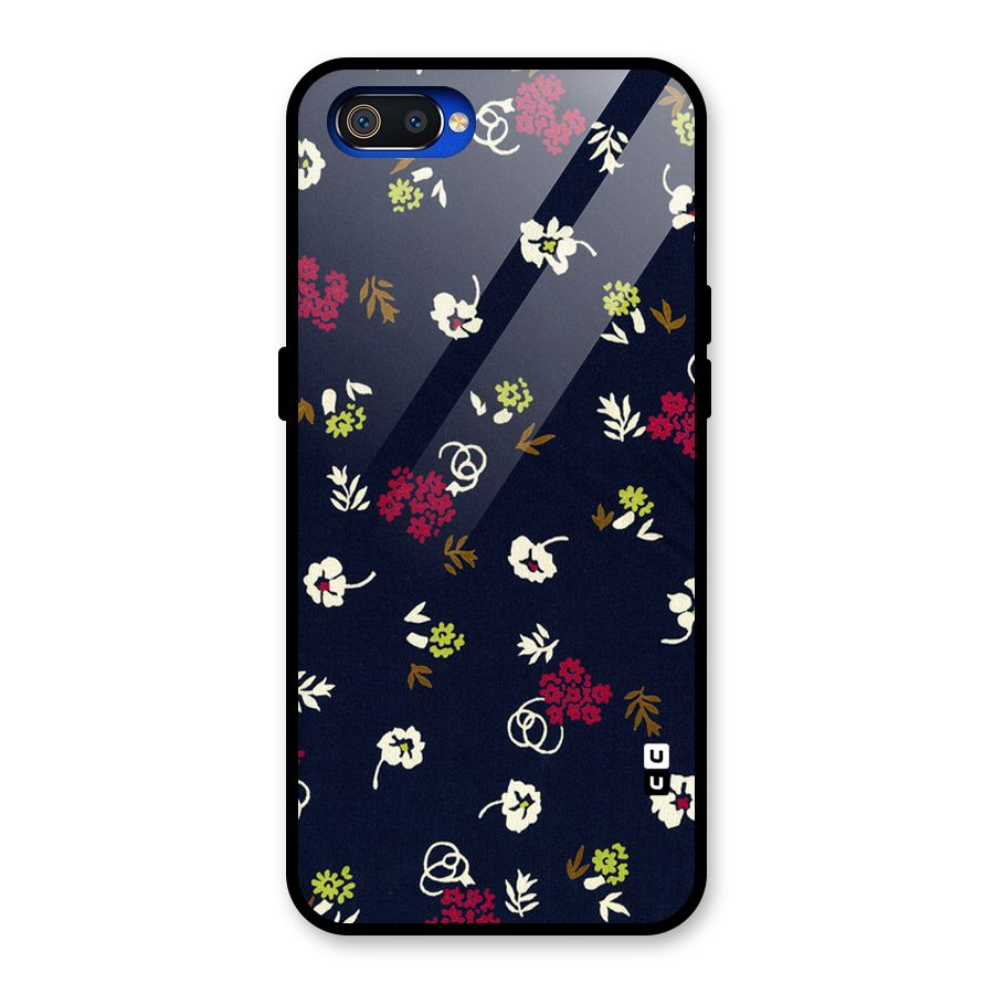 Tiny Flowers Glass Back Case for Realme C2