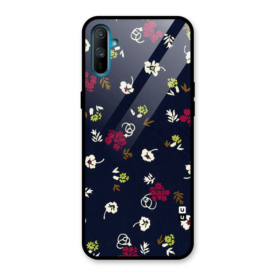 Tiny Flowers Glass Back Case for Realme C3